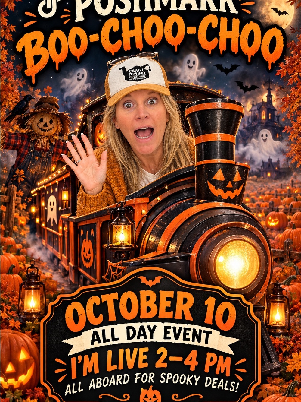 Boo 👻 Choo Choo 🚂 October 10th all day! 🎃